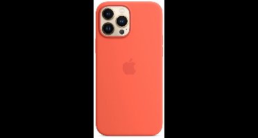Apple Silicone Backcover MagSafe voor de Apple iPhone 13 Pro Max - Nectarine