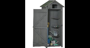 ApexArte® Tuinkast Hout - Grijs