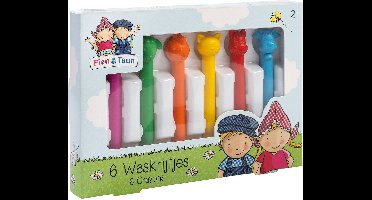 Fien & Teun waskrijtjes - creatief speelgoed - tekenen voor peuters, kleuters - boerderij dieren - Bambolino Toys - Vanaf 3 jaar