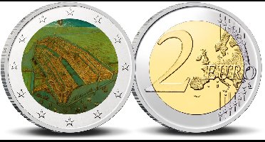 2 Euro munt Amsterdam 750-1 First Map of Amsterdam