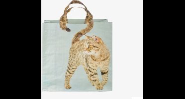 Esschert Design - Boodschappentas - Poezenstaart - Rode Kat