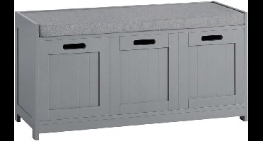 ApexArte® Schoenenbank met Zitkussen - Schoenenrek - Schoenenbank - Halmeubel