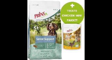 Prins ProCare Senior Support 20kg - Hondenvoer - Treats Chicken Mini Pakket