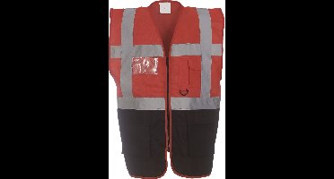 Yoko Signalisatie multifunctioneel executive vest YHVW801 - Red / Black - M