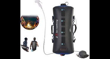 Camping Douche - Douchezak - Robuust en Duurzaam - Outdoor - Multifunctioneel - Zonne energie - 20L - Lichtgewicht - 45°C - Solar - Zwart