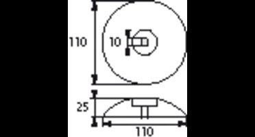PLASTIMO ROER ANODE MAGNESIUM 110MM DIAMETER (X2)