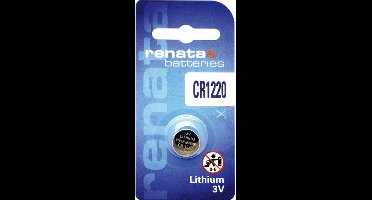 Renata – CR1220 MFR.SC CE – Lithium knoopcel batterij – 1 stuk