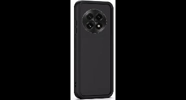 Hoesje geschikt voor OnePlus 13 - Versterkte randen - Bescherming Camera & Scherm - Matte Design Jet Zwart