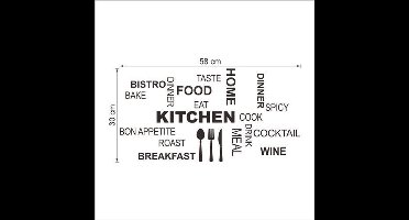 New Age Devi - Muursticker - Bestek - Culiunaire woorden