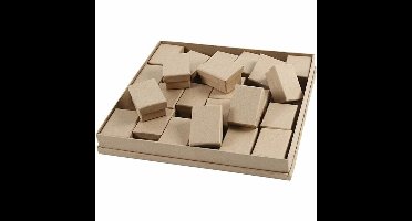 Dozen - Kleine Dozen - DIY Opbergdozen - Set Van 24 Dozen - Mini Doosjes - Decoratieve Doosjes - Vierkante Dozen - Hobby Opbergdoos - Knutselmateriaal Dozen - 5x7cm / 24 Stuks