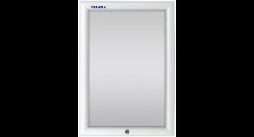 Franken BS1901, Aluminium, Polystyreen, Zilver, Mat, Muur, Rechthoekig, 272 mm