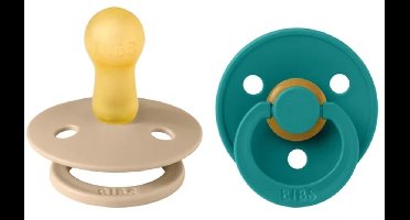 BIBS - Latex Spenen Duo Taupe Scuba - Maat 2