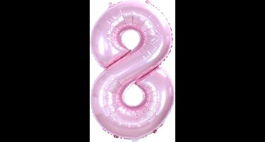 New Age Devi - Cijferballon - Folieballon 70cm - Licht-Roze Cijfer