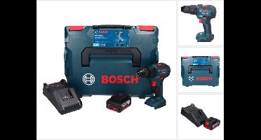 Bosch GSB 18V-55 Professionele accu klopboormachine 18 V 55 Nm borstelloos + 1x oplaadbare accu 5.0 Ah + lader + L-Boxx