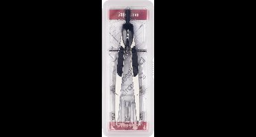 Aristo snelverstelpasser - lengte 17cm - diameter 340mm - met hefboommechanisme - zink/zwart - AR-55700