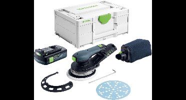 Festool ETSC 2 150-Basic accu excenterschuurmachine 18 V 150 mm borstelloos + 1x accu 3.0 Ah + systainer - zonder oplader