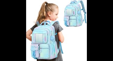 ApexArte® Boekentas Meisjes Lagere School - Eersteleerjaar - Blauw