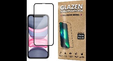 Screenprotector - Geschikt voor iPhone 11 / XR - Gehard Glas - Full Cover Tempered Glass - Case Friendly