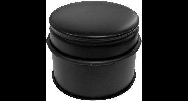 Perel Roestvrijstalen deurstopper, zonder boren, met antislip rubberen onderkant, 75 mm hoog en 90 mm diameter, voor een subtiele maar effectieve grip, ideaal voor elk interieur, zwart, 1 kg