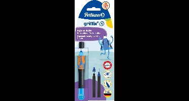 Pelikan inktpen Griffix - Linkshandig - Neon zwart