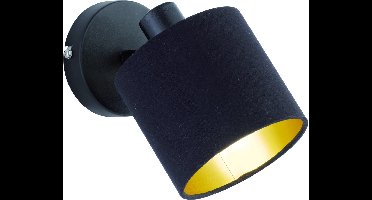 REALITY TOMMY Spot - Zwart - goudkleur - excl.1xE14 - IP20