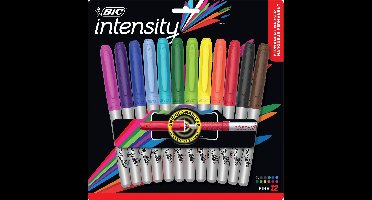 Bic - Mark It - Fine Point permanent markers - 12 stuks - in blister