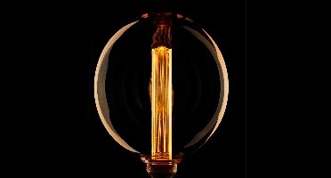 ETH Led kooldraad G200 200mm Globe GLAD GLAS E27 3.5w/12w 1800k dimbaar 120L amber/goud