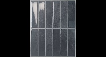 Tegelsticker Donker Grijs Langwerpig