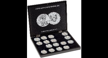 Presentatie cassette, Volterra Uno - voor Munten - American Eagle, 1 oz Silver in capsules (20 st.)