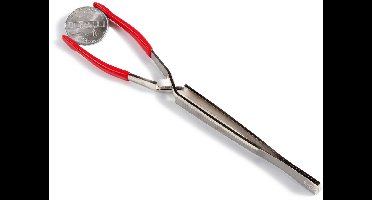 Munten Pincet Kruis, voorzien van plastic bekleede punten - Chroom - type: Pi9 - afm: 160 mm.