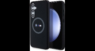 BMW M Silicone Back Case (MagSafe Compatible) - Geschikt voor Samsung Galaxy S24 Plus (S926) - Zwart