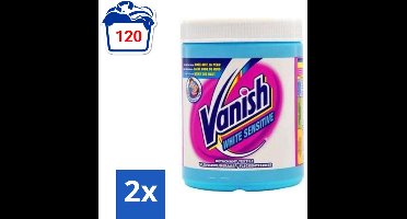 Vanish White Sensitive - Vlekkenverwijderaar Poeder - Witte Was - 1125 Gram - Voordeelverpakking - 2 stuks