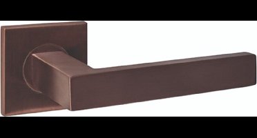 Intersteel Deurkruk Q 05 op rozet verdekt 53x53x6mm PVD brons