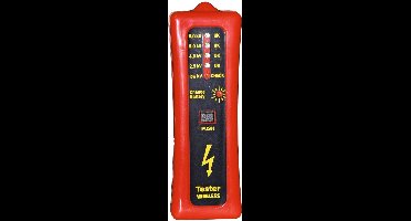 Afrasteringstester met LED signaal - Nauwkeurige Afrasteringstester - Inclusief 9V Batterij - LED-display - Spanningsmeter