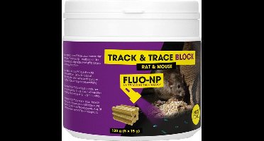 Excellent Track & Trace Block Fluo-NP - Lokaas - Muizen & Ratten - 160x15g