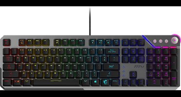 MSI STRIKE 600 SILENT - Gaming Keyboard - Mechanical Silent Switches - Mystic Light RGB