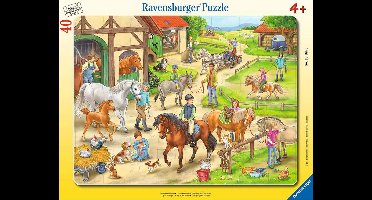 Ravensburger puzzel speelgoed - paarden boerderij legpuzzel 40 stukjes.