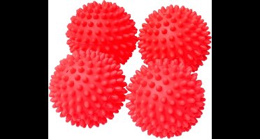 Niceey Wasdrogerballen - Wasbollen voor wasmachine - Droogballen - 4 Stuks - Roze