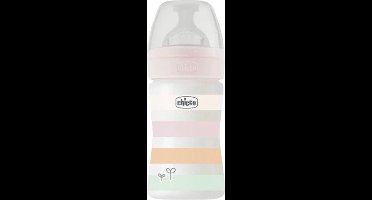 Chicco zuigfles Siliconen Well Being 150ml wit