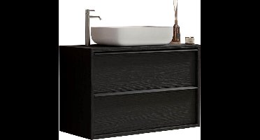 Wastafel meubel Steel met waskom wandmodel - 79 cm