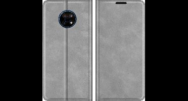 Just in Case hoesje geschikt voor Nokia G50 - Hoesje met Pasjeshouder - Luxe Book Case - Grijs