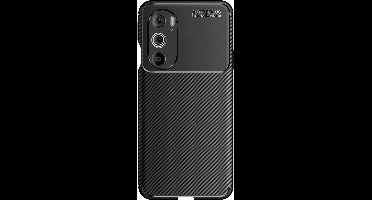 Just in Case hoesje geschikt voor Motorola Edge 30 Pro - Rugged TPU - Zwart