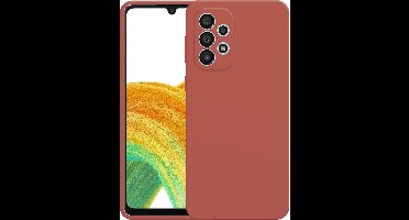 Just in Case hoesje geschikt voor Samsung Galaxy A33 Hoesje - Color Backcover - Rood