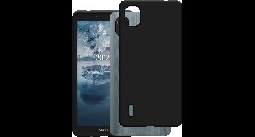 Just in Case hoesje geschikt voor Nokia C2 2nd Edition Hoesje Siliconen - Flexibele Case - Zwart