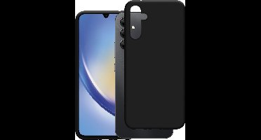 Just in Case hoesje geschikt voor Samsung Galaxy A34 Hoesje Siliconen - Flexibele Case - Zwart