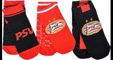 3 Paar - Psv Kids Enkelsokken Maat 35/38