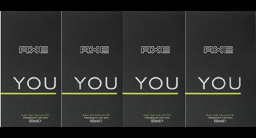 AXE YOU Eau de Toilette - Voordeelverpakking 4 x 100 ml