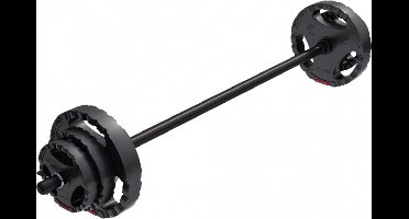 Gorilla Sports Aerobic Halterset 20 kg - Halter met Gewichten - Veersluitingen - 30 mm