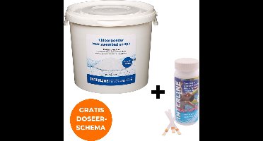 Interline Chloorshock 5 kg - Inclusief 25 chloor & pH teststrips - Chloorgranulaat voor zwembad - Chloorshock - Inclusief doseerschema