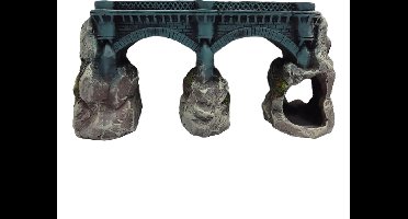 Duvoplus - Aquariumdecoratie - Vissen - Decoratie Brug Medium 22x8x12cm - 1st